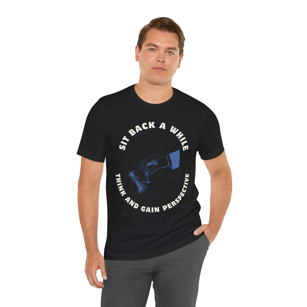 Sit Back a While Tee | Perspective Graphic T-Shirt